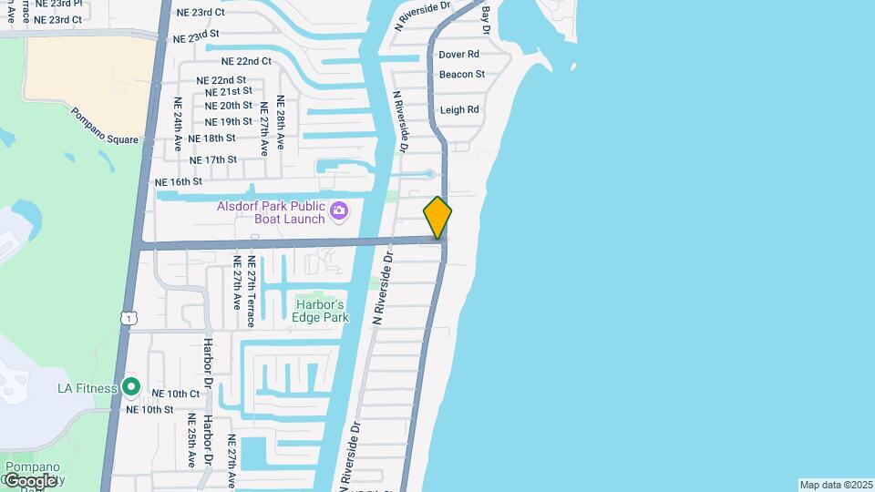 1387 N Ocean Blvd Mapa y Detalles de la Ubicación
