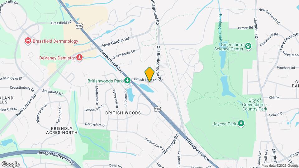 British Lake Apartments Mapa y Detalles de la Ubicación