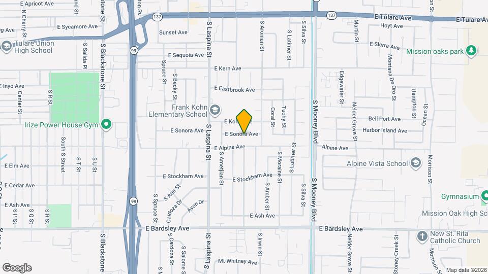 1807 E Sonora Ave Map and Location Details