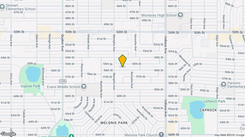 3626 56th St Map and Location Details