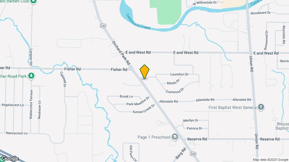 1190 Orchard Park Rd Map and Location Details