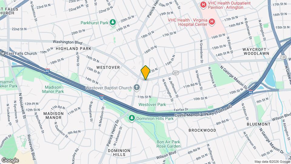 5734 Washington Blvd Map and Location Details