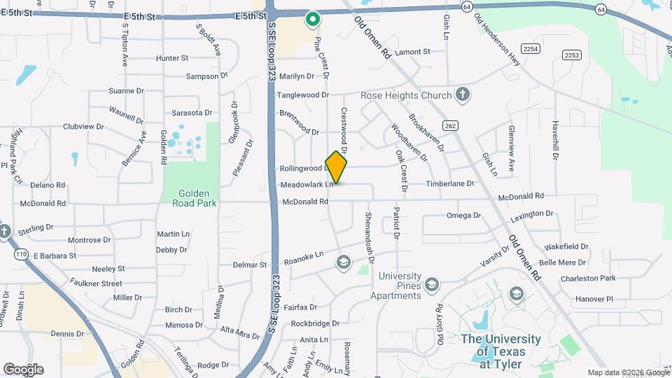 2909 Meadowlark Ln Map and Location Details