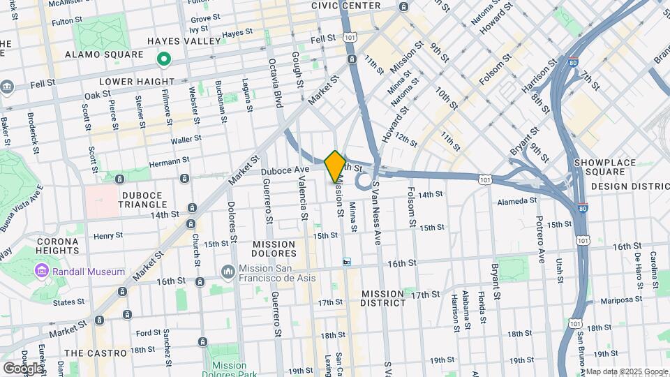 1760 Mission St Map and Location Details