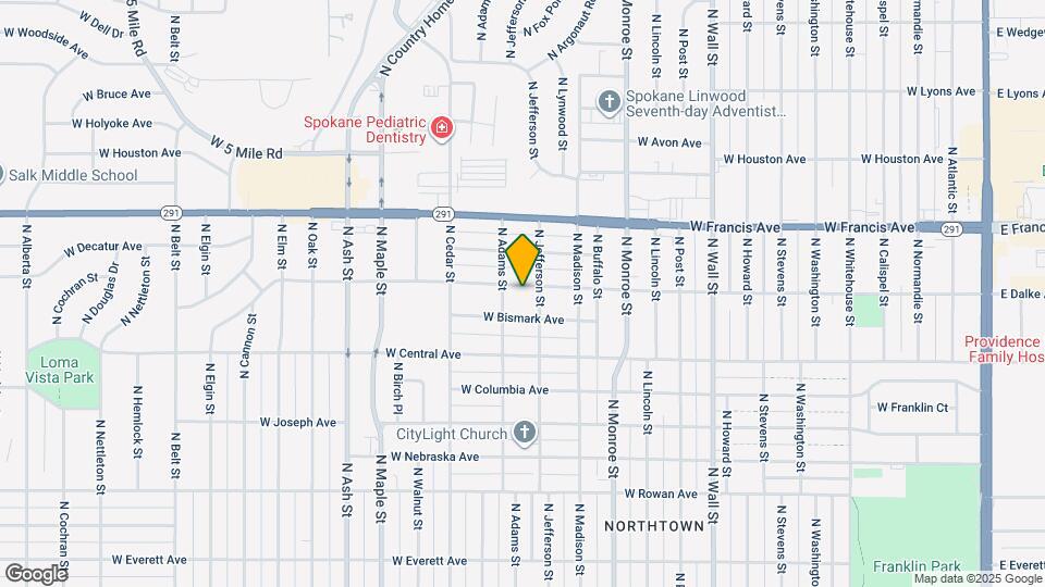 1211 W Dalke Ave Map and Location Details