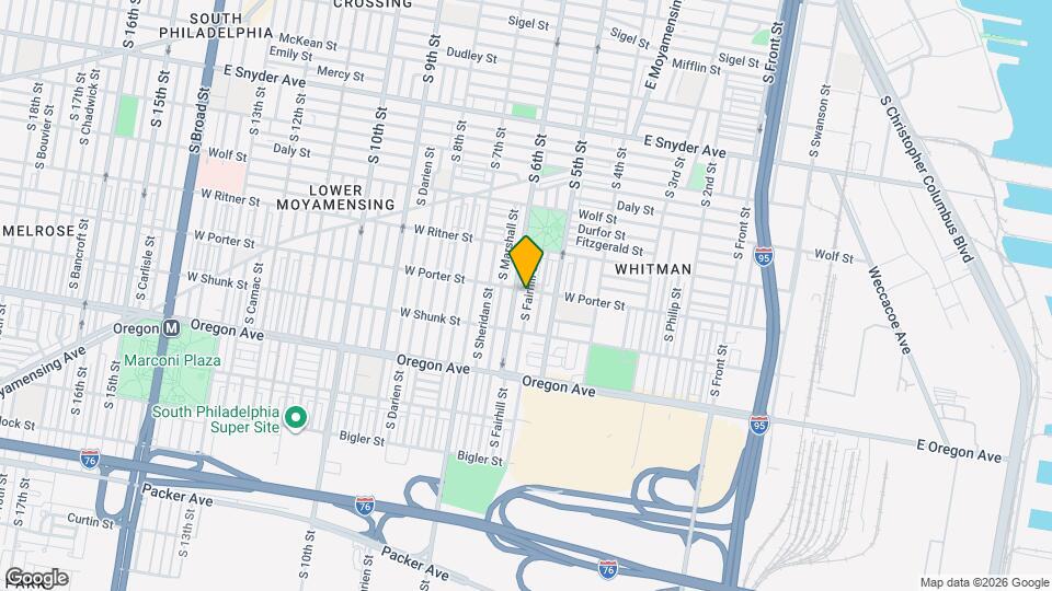 526 W Porter St Map and Location Details