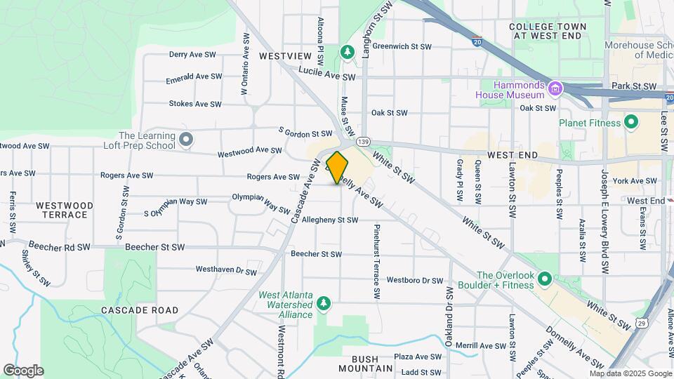 1416 Oglethorpe Ave SW Map and Location Details