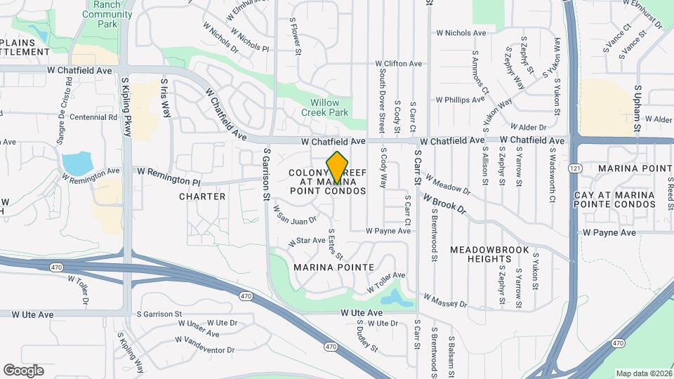 8434 S Everett Way Map and Location Details