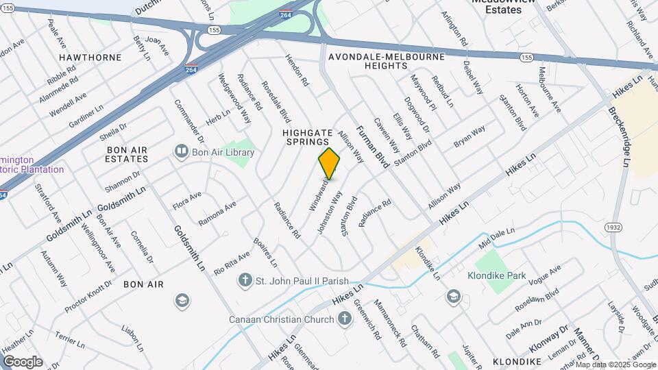 3630 Windward Way Map and Location Details