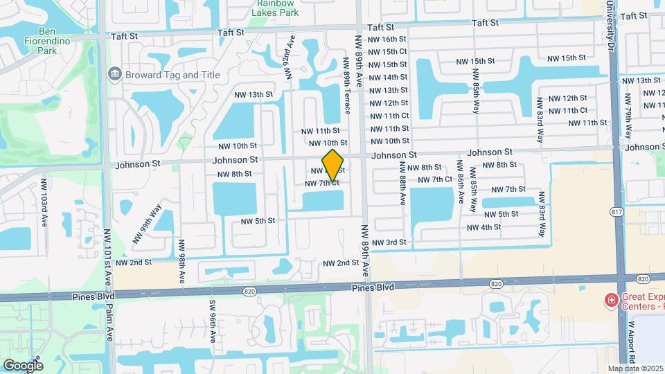 8940 NW 7th Ct Map and Location Details