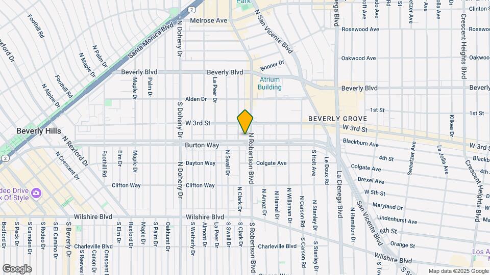 8811 Burton Way Map and Location Details