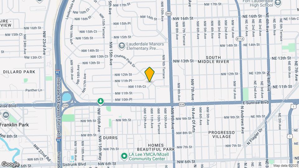 1017 NW 11th Ct Map and Location Details