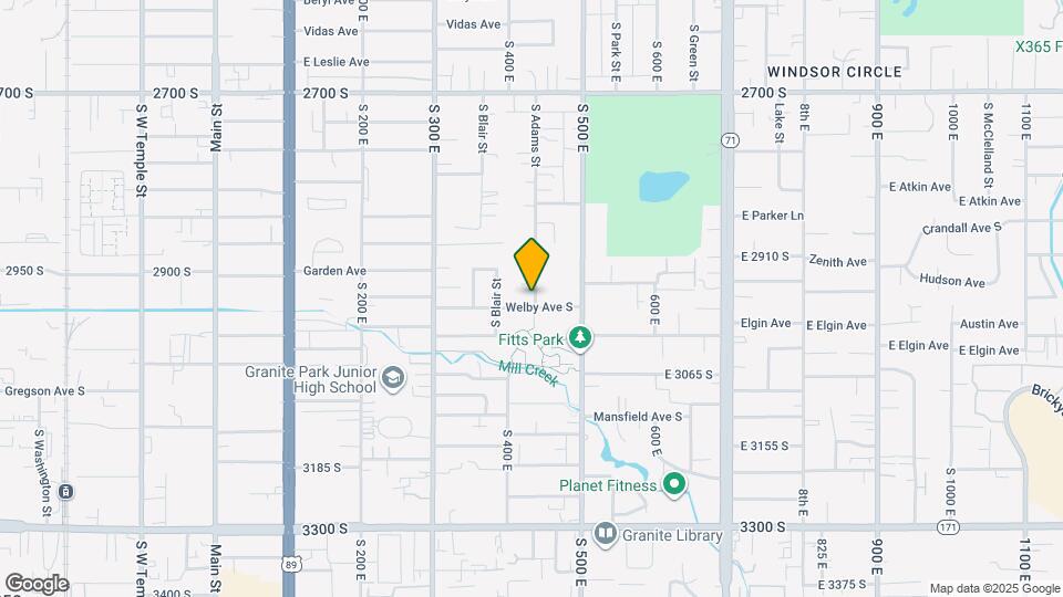 2958 S Adams St Map and Location Details