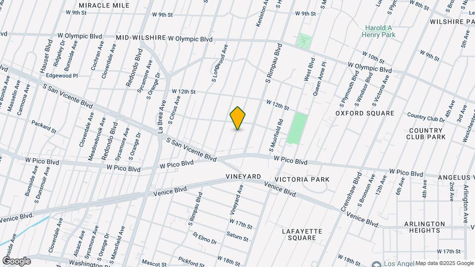 1330 S Hudson Ave Map and Location Details