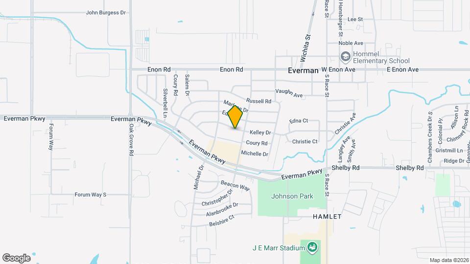 909 Kelley Dr Map and Location Details