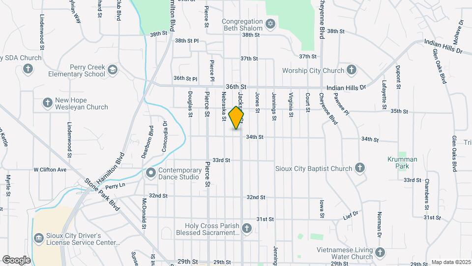 3407 Jackson St Map and Location Details