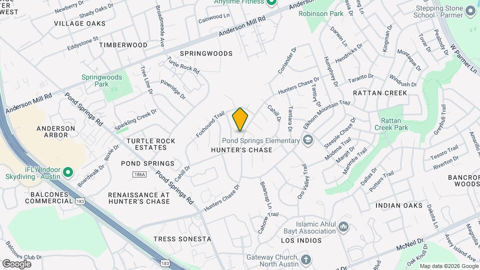 12606 Hunters Chase Dr Map and Location Details