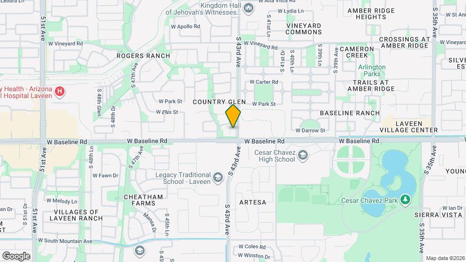 7519 S 43rd Dr Map and Location Details