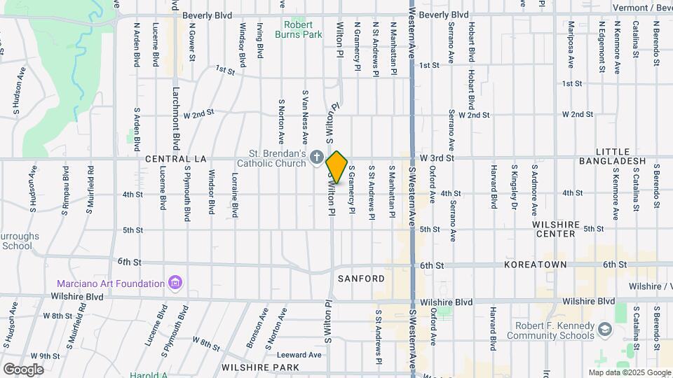 350 S Wilton Pl Map and Location Details