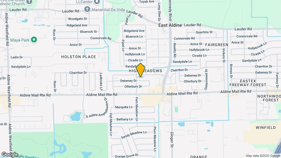 3711 Debeney Dr Map and Location Details