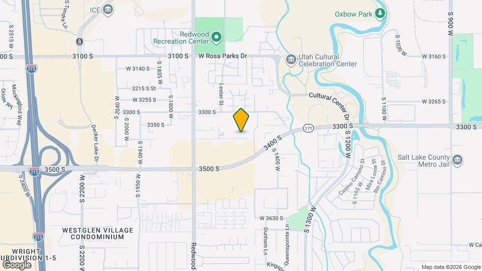 1536 W 3395 S Map and Location Details