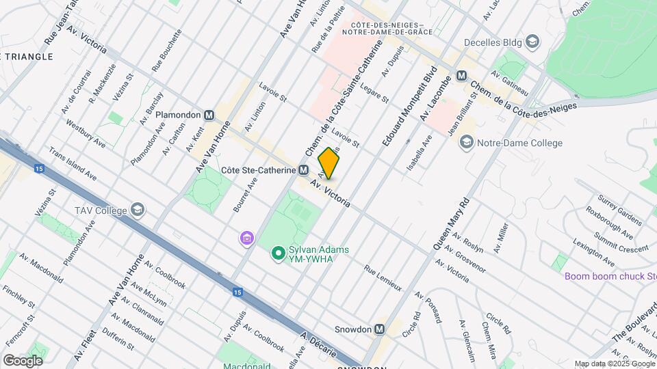 5491 Av. Victoria Map and Location Details