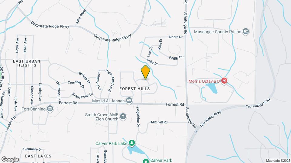 6634 Hensley Dr Map and Location Details