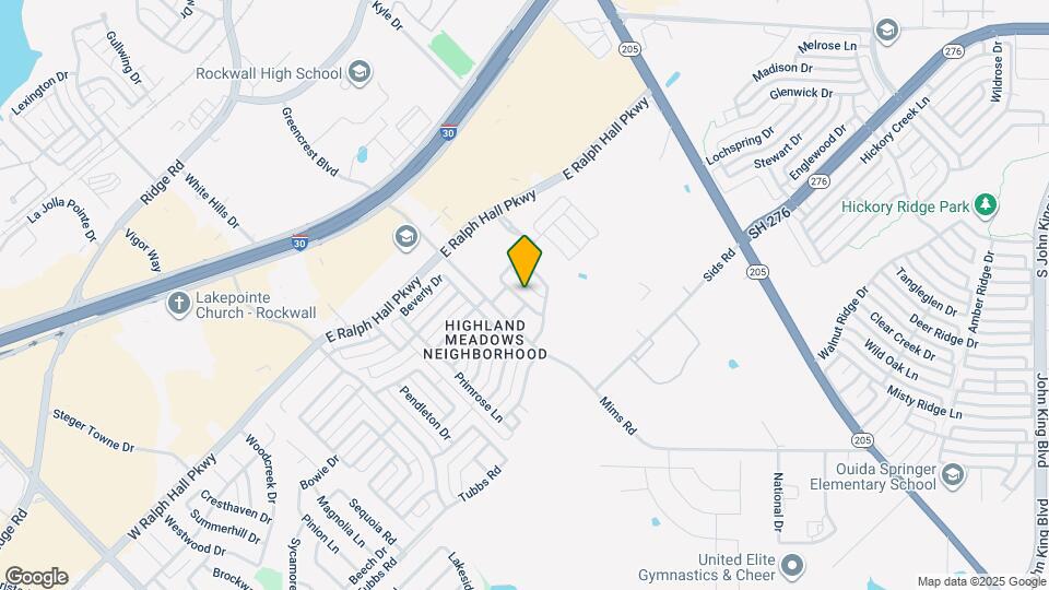 734 Brazos Way Map and Location Details