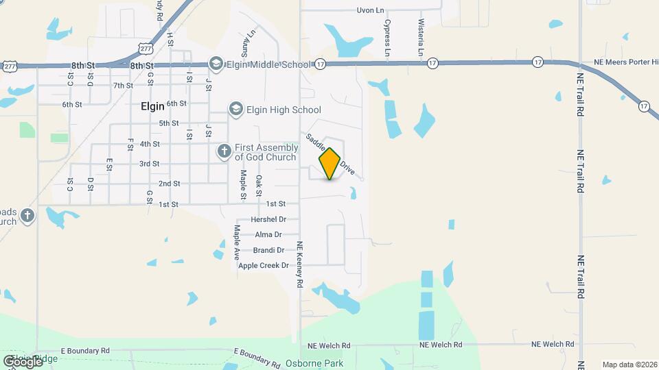 1233 Red Rock Drive Map and Location Details