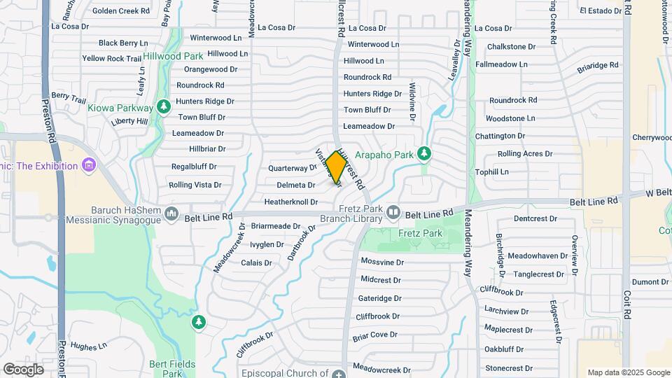14837 Knollview Dr Map and Location Details