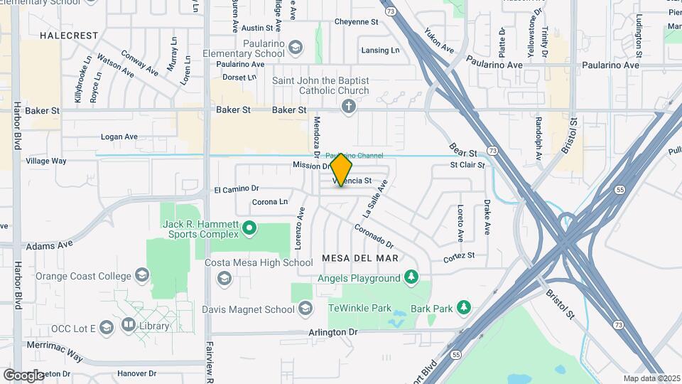 1022 El Camino Dr Mapa y Detalles de la Ubicación