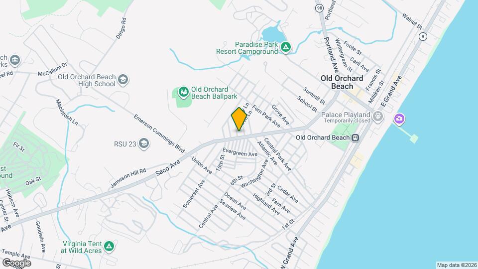 102 Saco Ave Map and Location Details