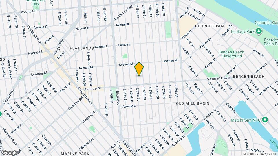 1585 E 53rd St Map and Location Details