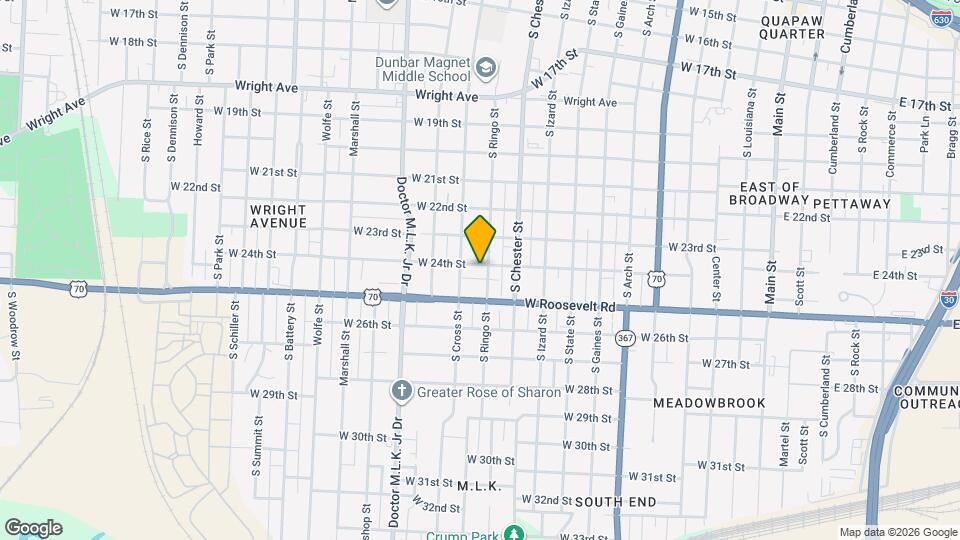 1105 W 24th St Map and Location Details