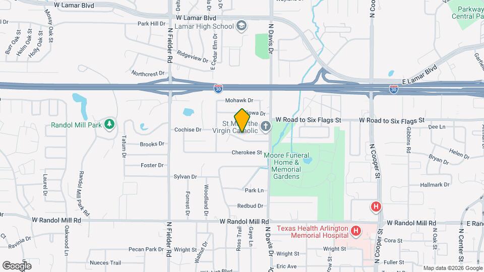 1309 Cochise Dr Map and Location Details