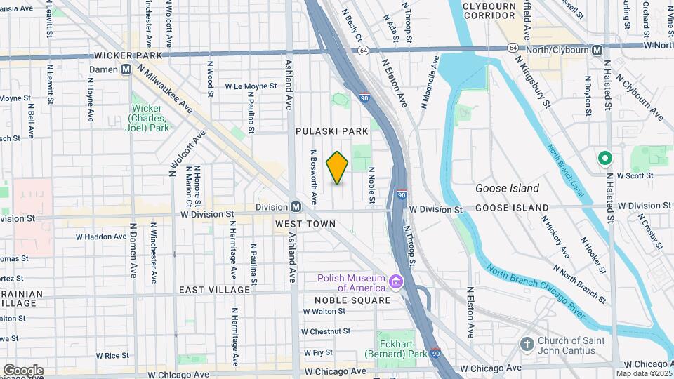 1231 N Greenview Ave Map and Location Details