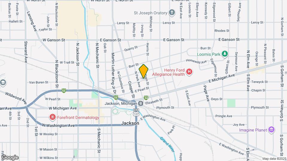 609 Detroit St Map and Location Details