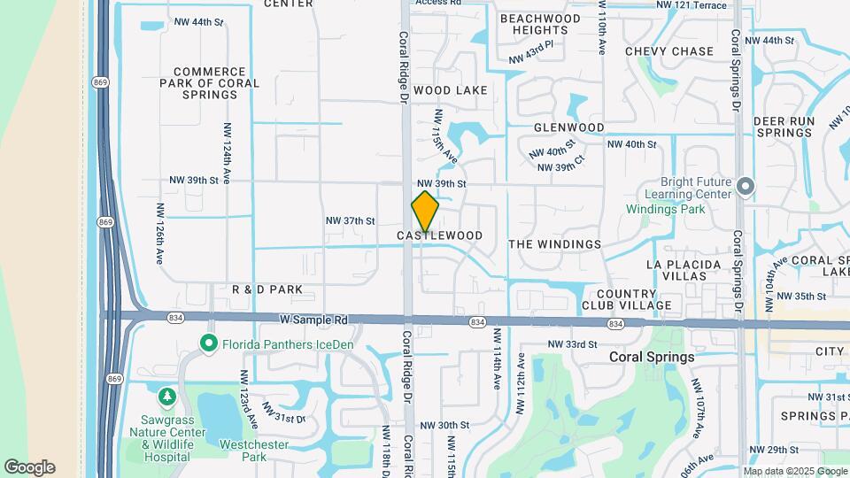 11610 NW 37th St Map and Location Details