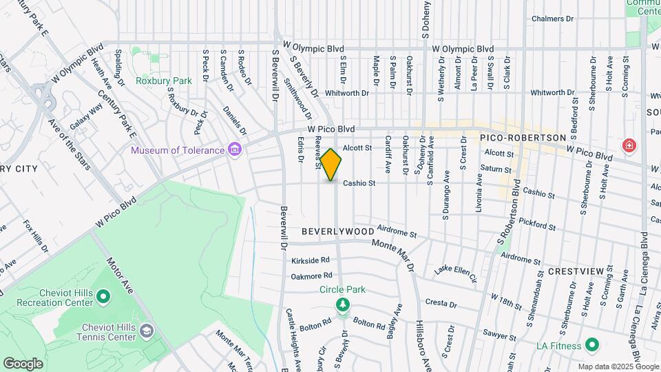 1501 S Beverly Dr Map and Location Details