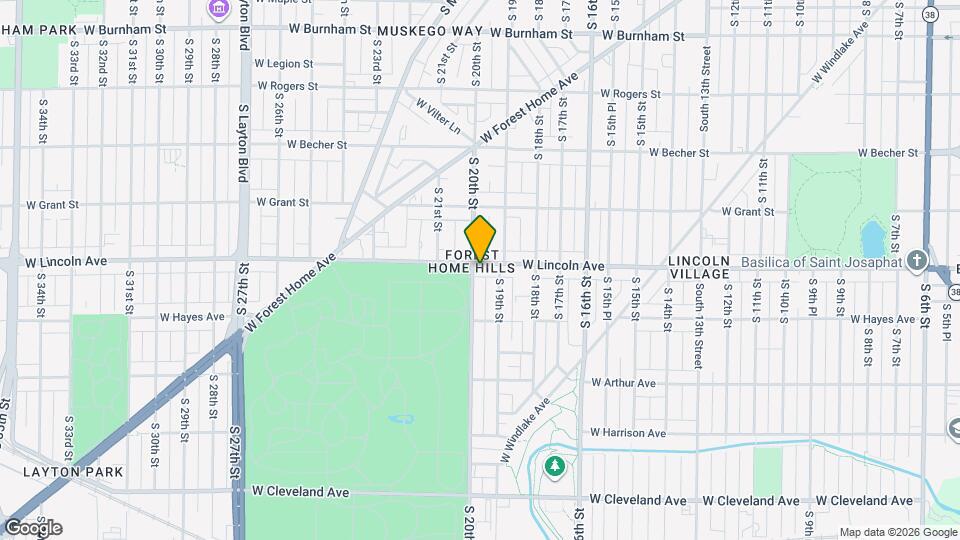 1923 W Lincoln Ave Map and Location Details
