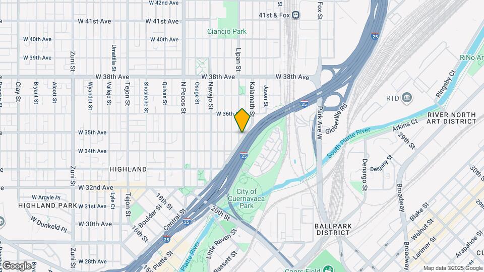 3452 Lipan St Map and Location Details