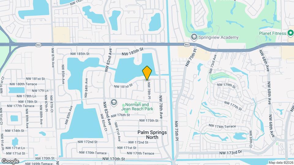 18014 NW 78th Pl Map and Location Details