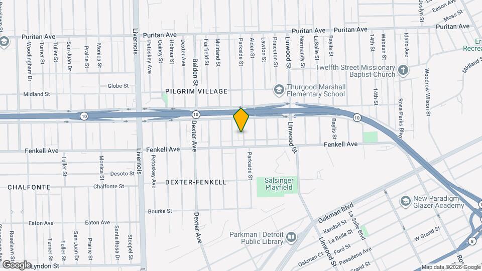 15345 Parkside St Map and Location Details