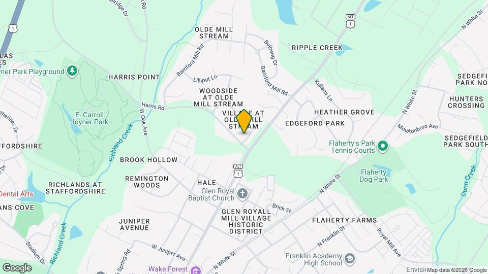 905 Amersham Ln, Unit Cozy 3BR 1 BA Apt Map and Location Details