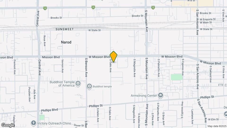 835 S Oaks Ave Mapa y Detalles de la Ubicación