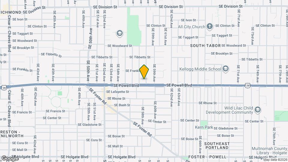 3423-3427-3427 SE 58th Ave Map and Location Details