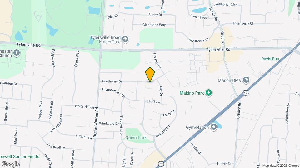 1353 Firethorne Dr Map and Location Details