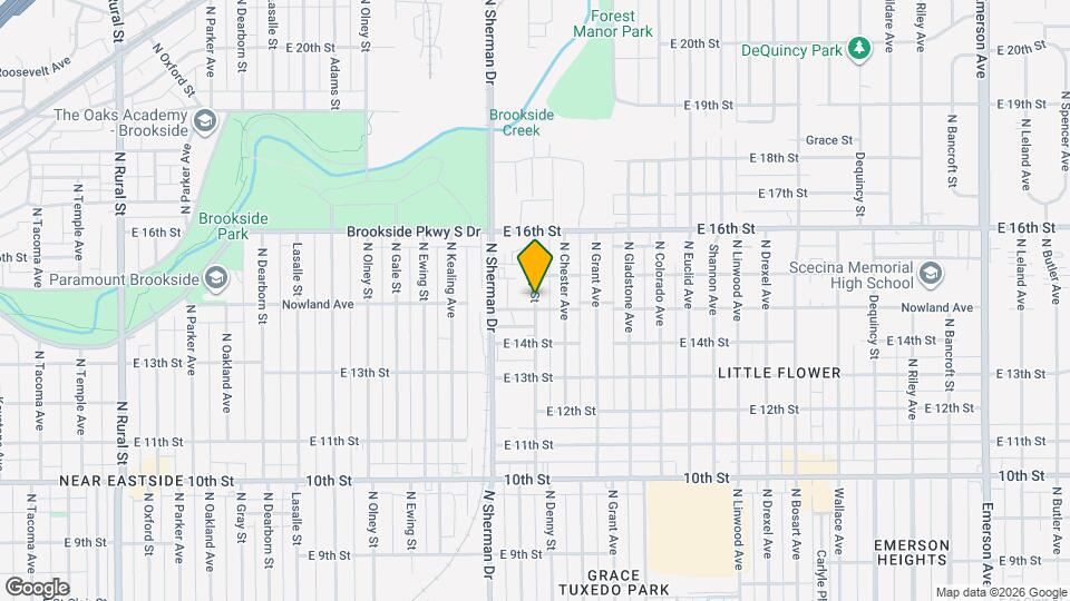 1434 N Denny St Map and Location Details