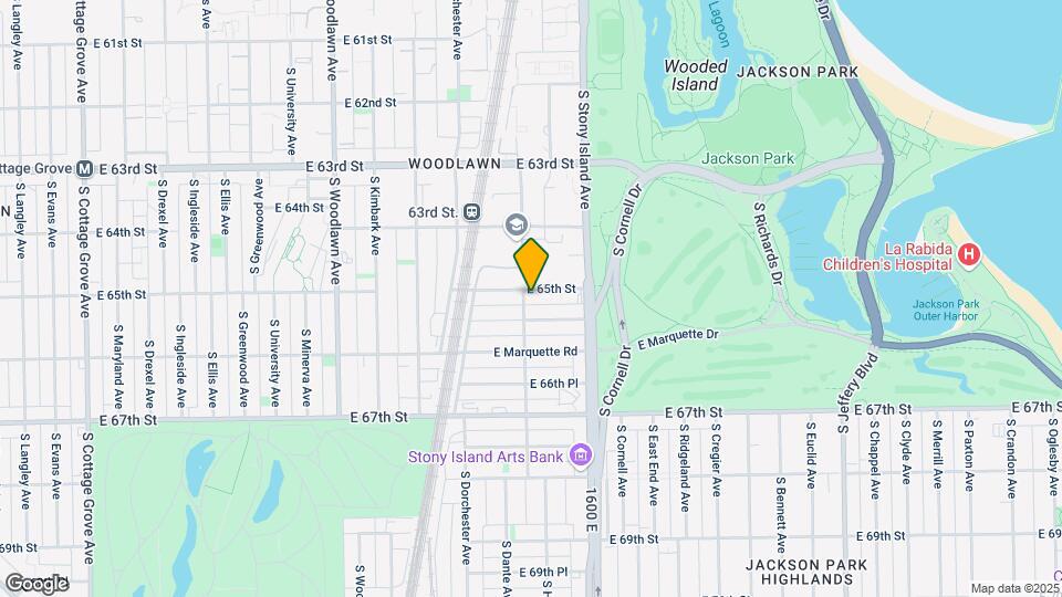 1509 E 65th St Map and Location Details