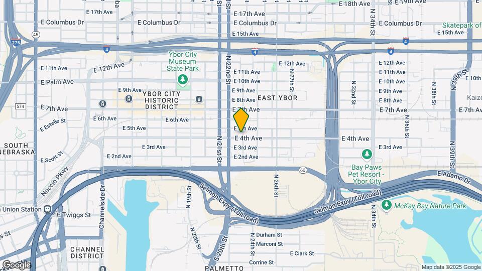Historic Ybor Map and Location Details